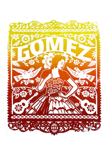 Gomez "2012 Dated Lace Lady" Poster