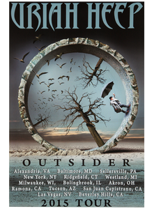 Uriah Heep "2015 Outsider" Tour Poster