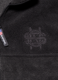 Black Fleece Vest-Initials Logo