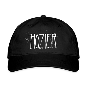 HOZIER "SPLATTER LOGO" BLACK ORGANIC CAP - black