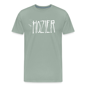 HOZIER "SPLATTER LOGO" T-SHIRT - steel green